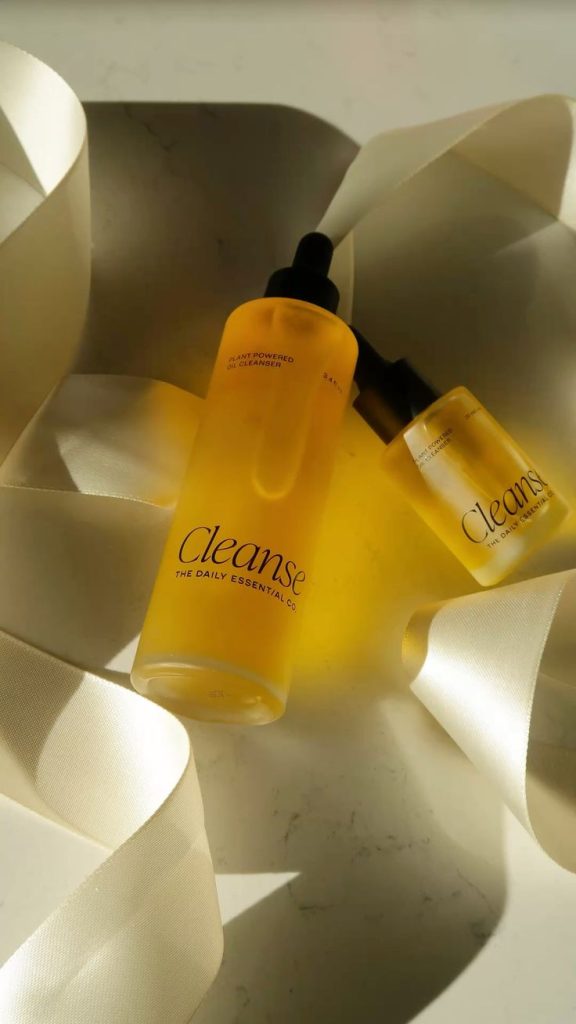 Gentle facial skincare cleanser in a yellow bottle for a simple daily routine.